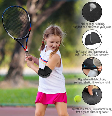 Kids Junior Youth Elbow Pads: Soft, Breathable Protection for Active Sports