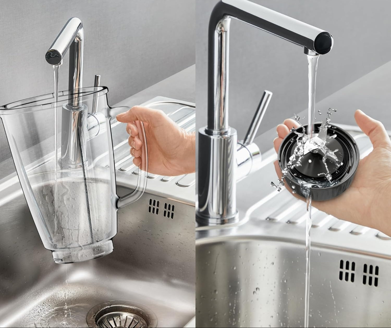 Moulinex Blendforce 800W Standing Mixer with 1.75L Glass Bowl Black