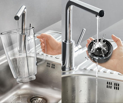 Moulinex Blendforce 800W Standing Mixer with 1.75L Glass Bowl Black