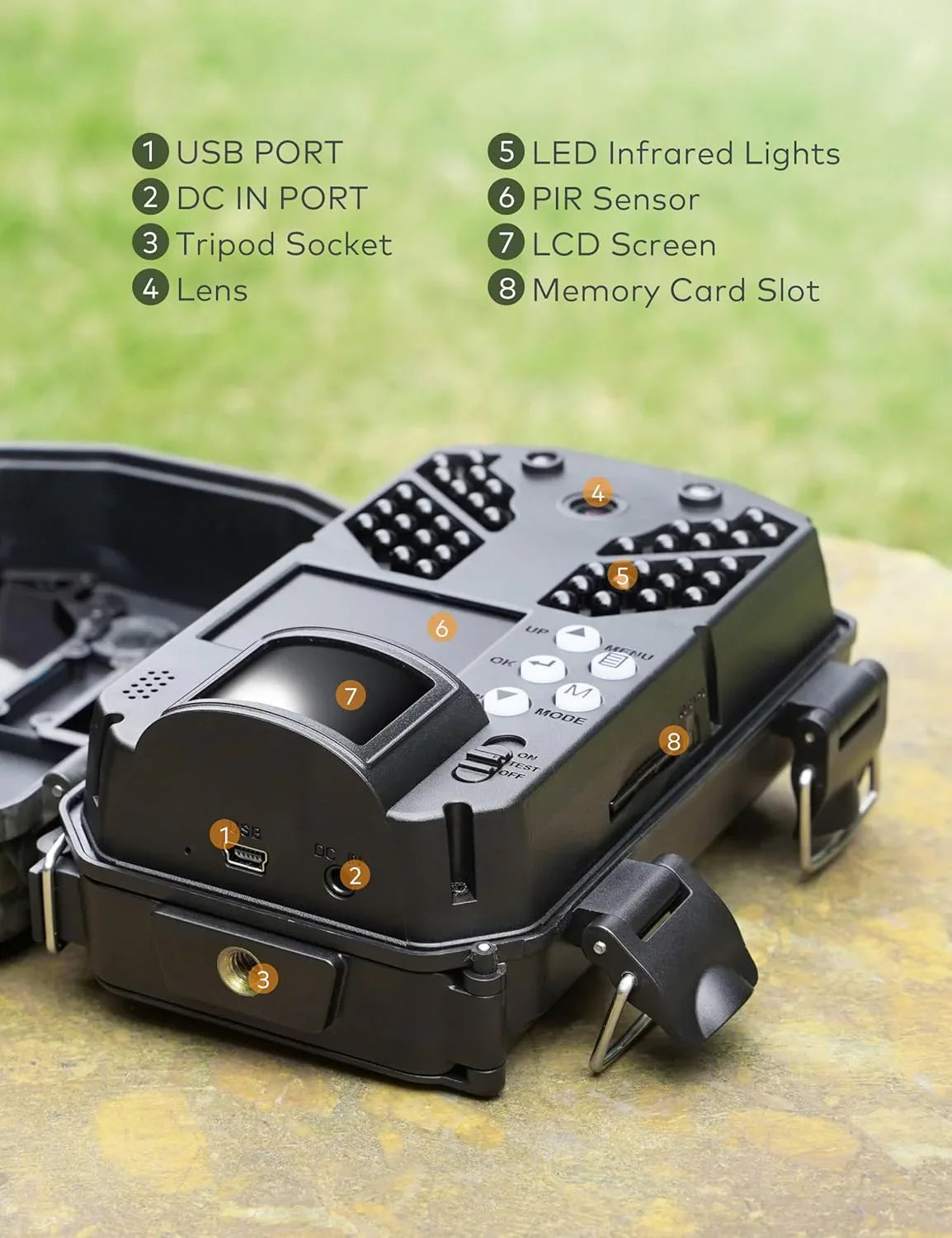 CEYOMUR 4K UHD 36MP Trail Camera with Night Vision & Motion Activation - Gomix Brands Outlet