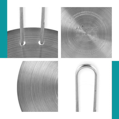 Inoxpran Universal Stainless Steel Induction Plate 21x21 cm