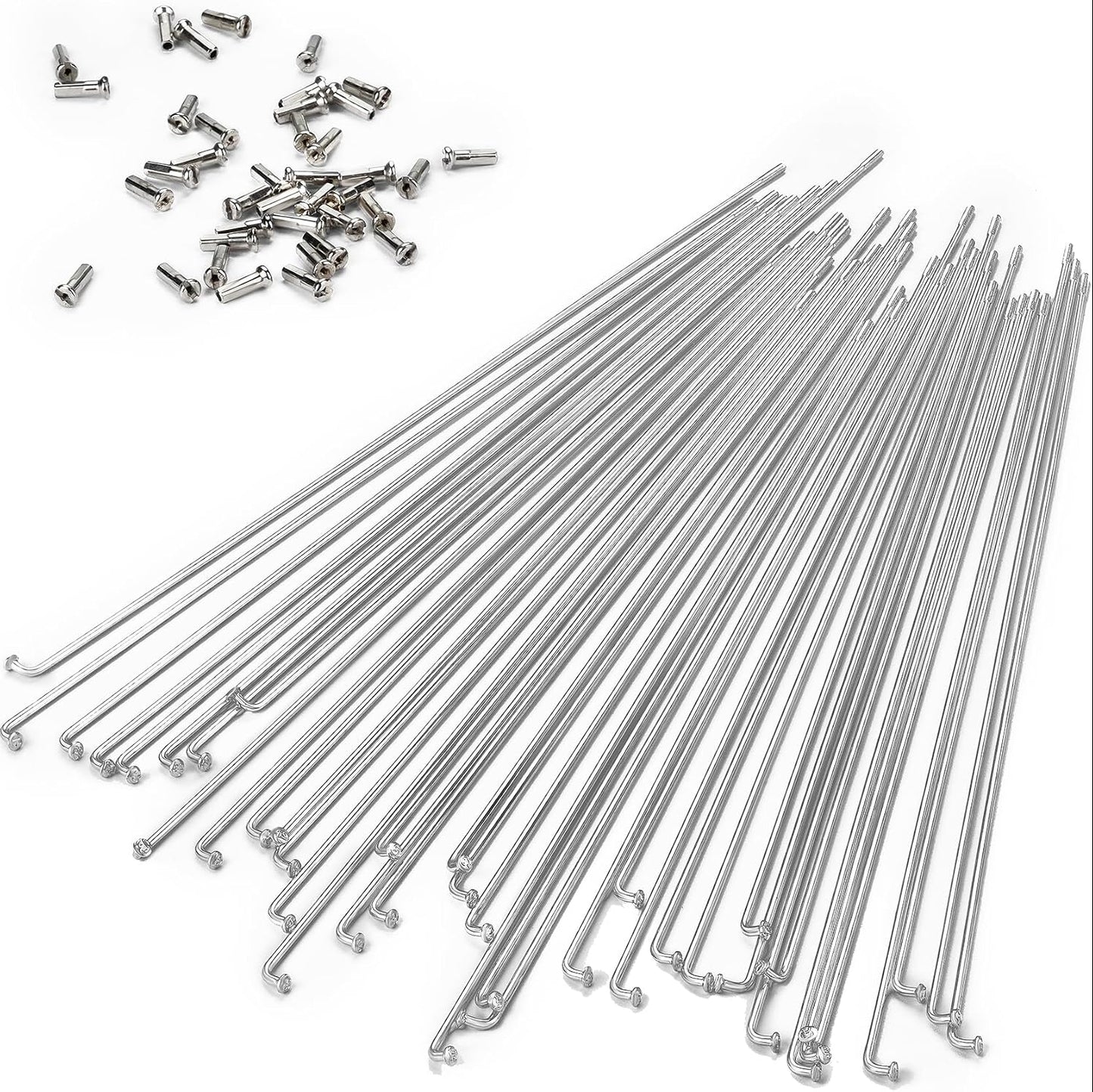 Bavel 14G Bicycle Stainless Steel Spokes with Copper Caps 36 Pieces