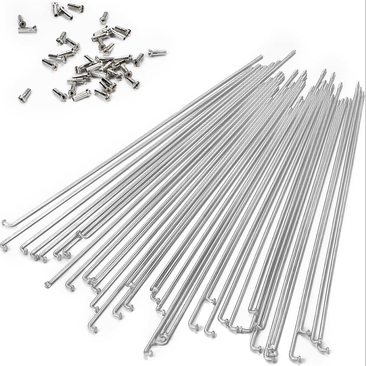 Bavel 14G Bicycle Stainless Steel Spokes with Copper Caps 36 Pieces