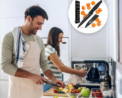 Axer 12cm Black Stainless Steel Utility Knife – Sharp Ergonomic Blade