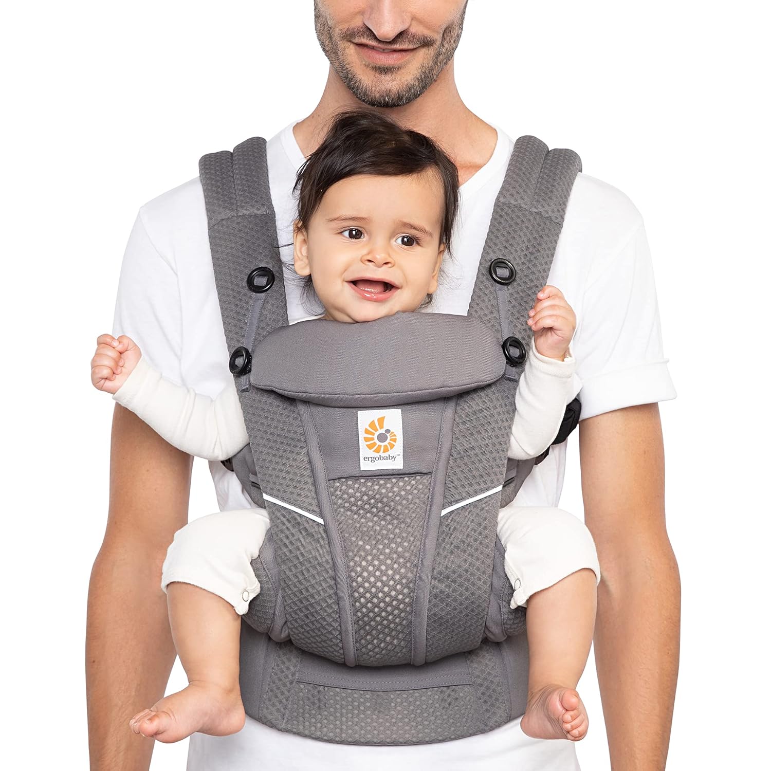Ergobaby Omni Breeze Breathable Mesh Baby Carrier – Graphite Grey