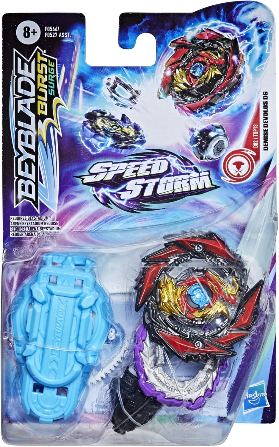 Hasbro Beyblade Burst Speedstorm Demise Devolos D6 Left-Spin Top