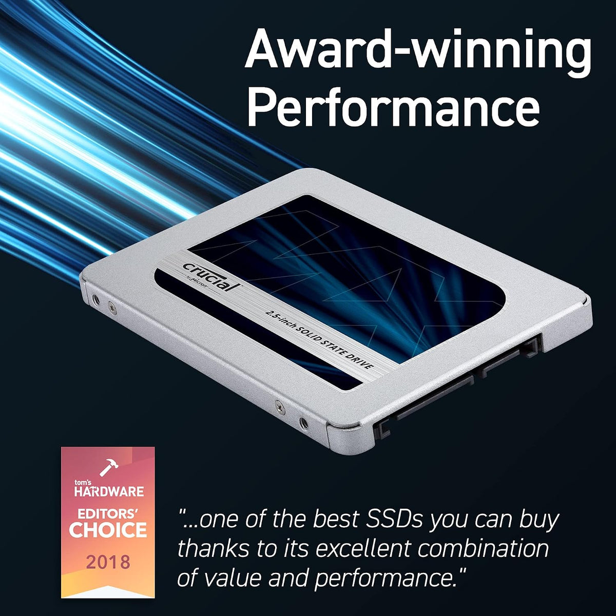 Crucial MX500 3D NAND SATA 2.5 Inch Internal SSD CT500MX500SSD1
