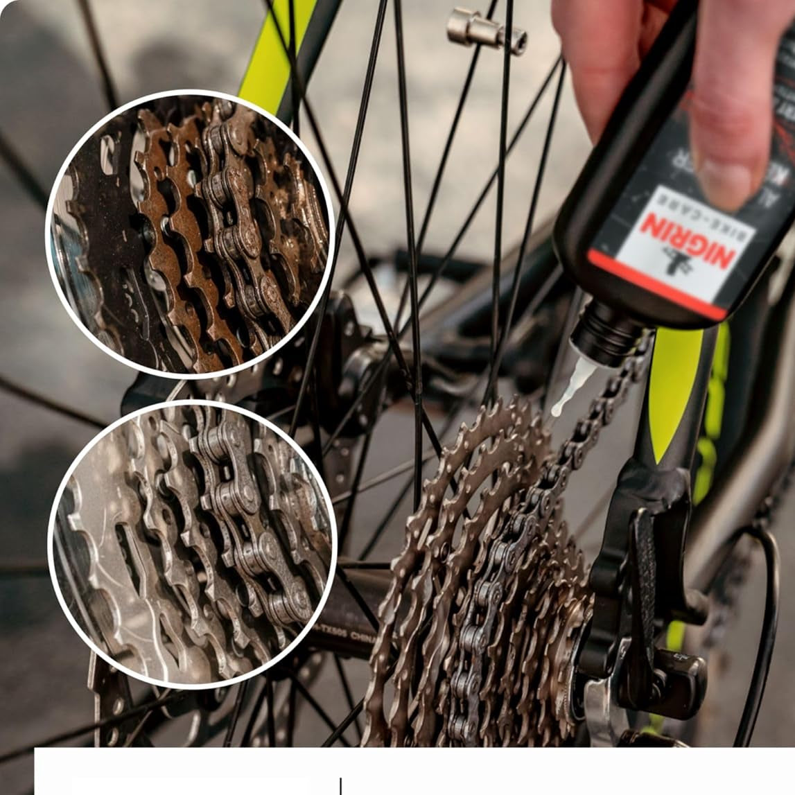 Nigrin Chain Oil Bike‑Care E‑Bike Weather‑Resistant 100 ml