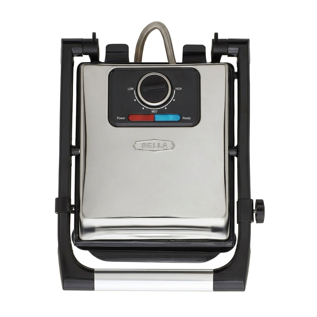 BELLA 17874 Electric Panini Press and Indoor Grill 1400W Stainless Steel