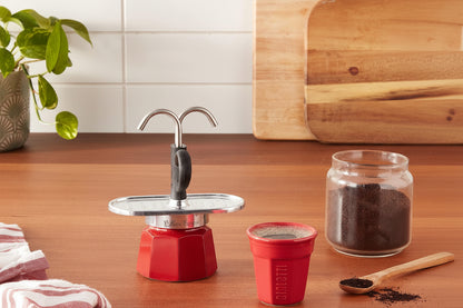 Bialetti Mini Express Moka Set Coffee Maker 83ml Red B0842XDFG7
