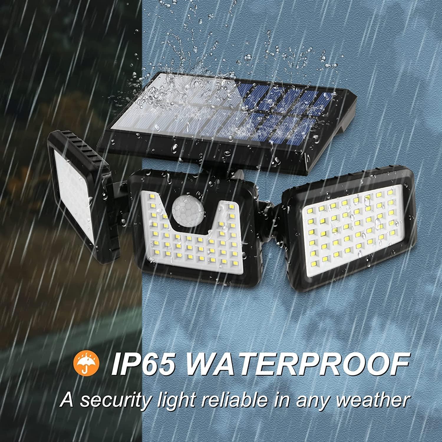 FLOWood B082TTQDTM 118 LED Solar Security Lights Motion Sensor Outdoor Floodlight