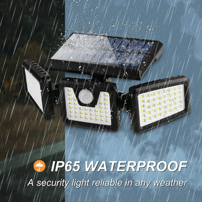 FLOWood B082TTQDTM 118 LED Solar Security Lights Motion Sensor Outdoor Floodlight