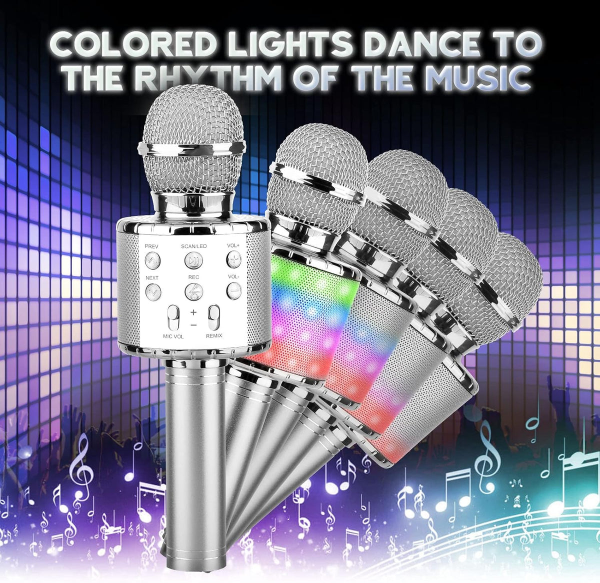 ShinePick Wireless Portable Bluetooth Karaoke Microphone