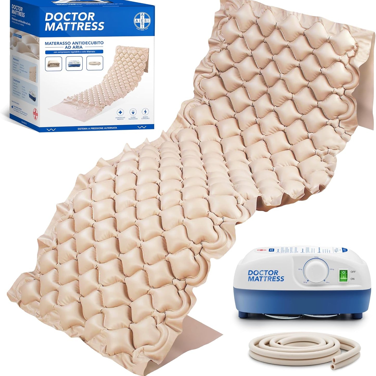 AIESI AHS161 DOCTOR MATTRESS Alternating Air Mattress Beige