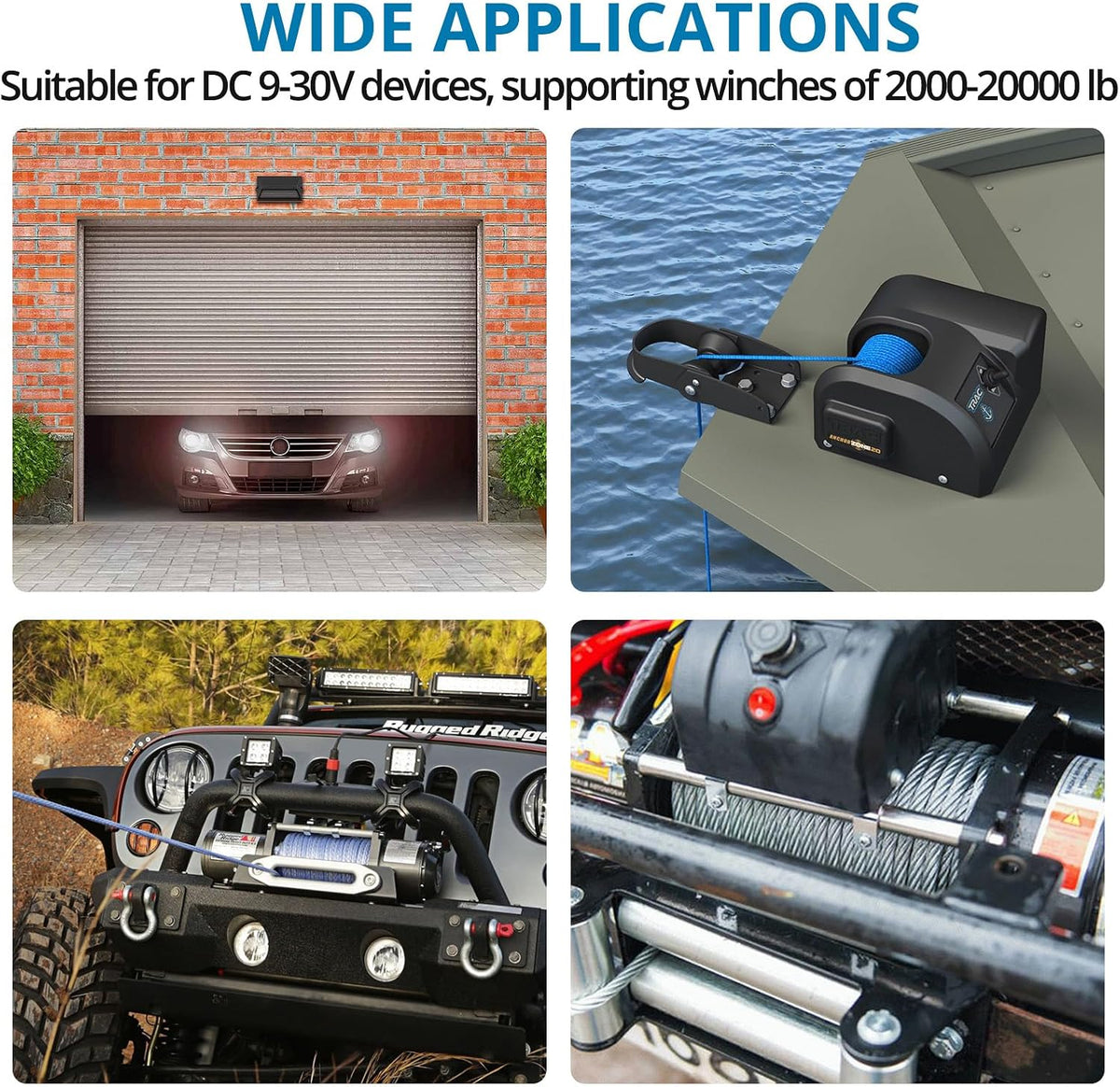 AUTOUTLET EFUAT065a Wireless Winch Remote Control Kit 2-Pack