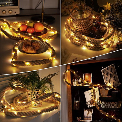 Ciskotu Fairy Rope LED String Lights 60LED Warm White 3m