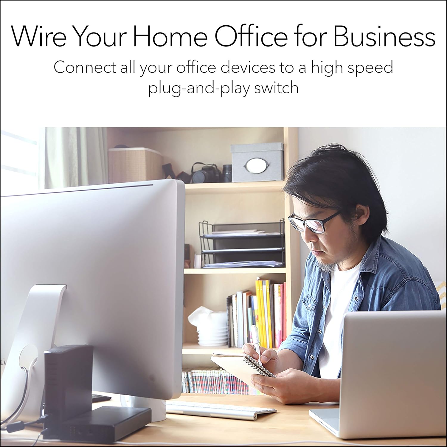 NETGEAR 5‑Port Gigabit Ethernet Unmanaged Switch – Compact Metal Hub