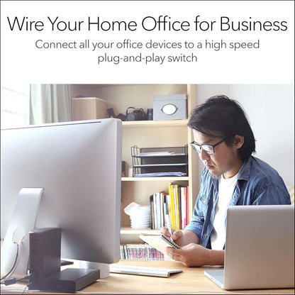 NETGEAR 5‑Port Gigabit Ethernet Unmanaged Switch – Compact Metal Hub