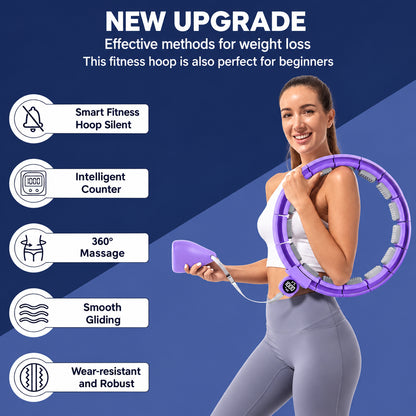 Sonkoloro Smart Fitness Hoop with Counter Purple
