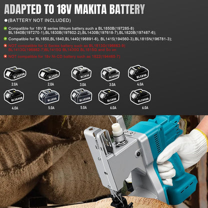 Kistrba Portable Cordless Sewing Machine – Blue – Makita 18V Battery