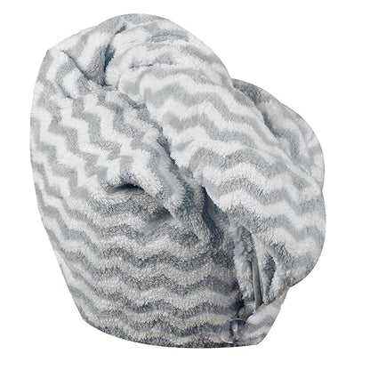 Balck Gold Pure Cotton Zigzag Hair Towel – Purple Pack