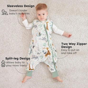 Yoofoss 2 x Baby Summer Sleeping Bags with Feet 100% Cotton