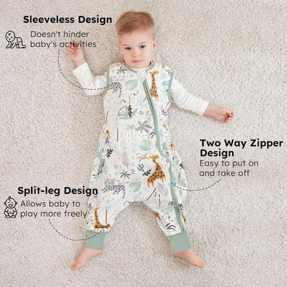 Yoofoss 2 x Baby Summer Sleeping Bags with Feet 100% Cotton