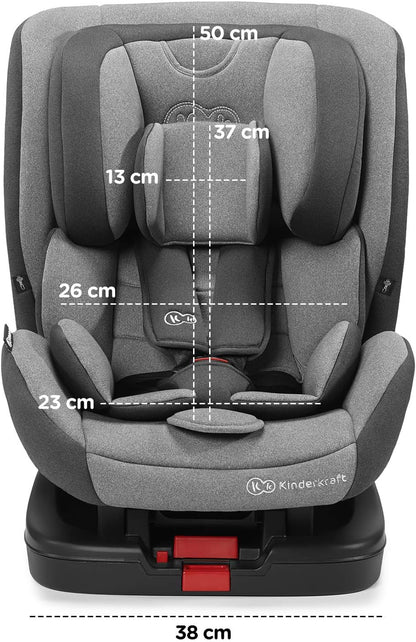 Kinderkraft Isofix Vado Car Seat, Group 0+/1/2, H-Guard, Black
