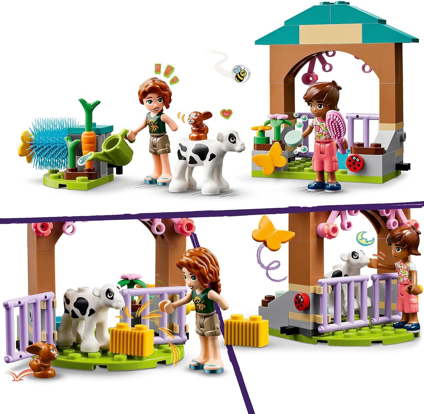 LEGO Friends Autumns Calf Hutch Farm Playset with Rabbit