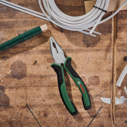 BOSCH 7" Heavy-Duty Combination Pliers – Carbon Steel, Ergonomic Grip