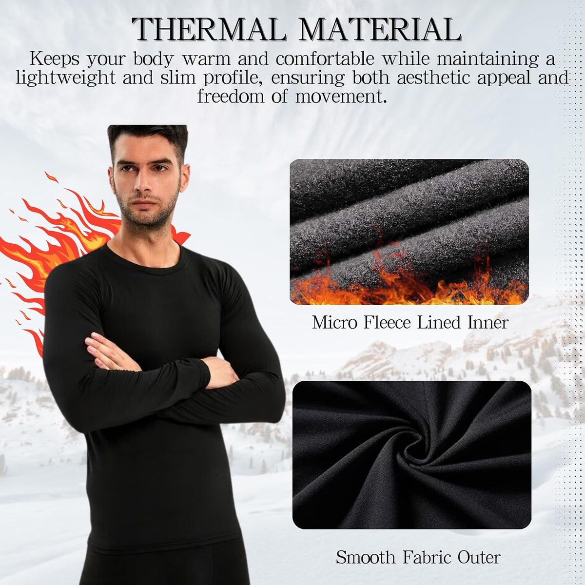 Men's Compression Shirt Long Sleeve Sports Training Top