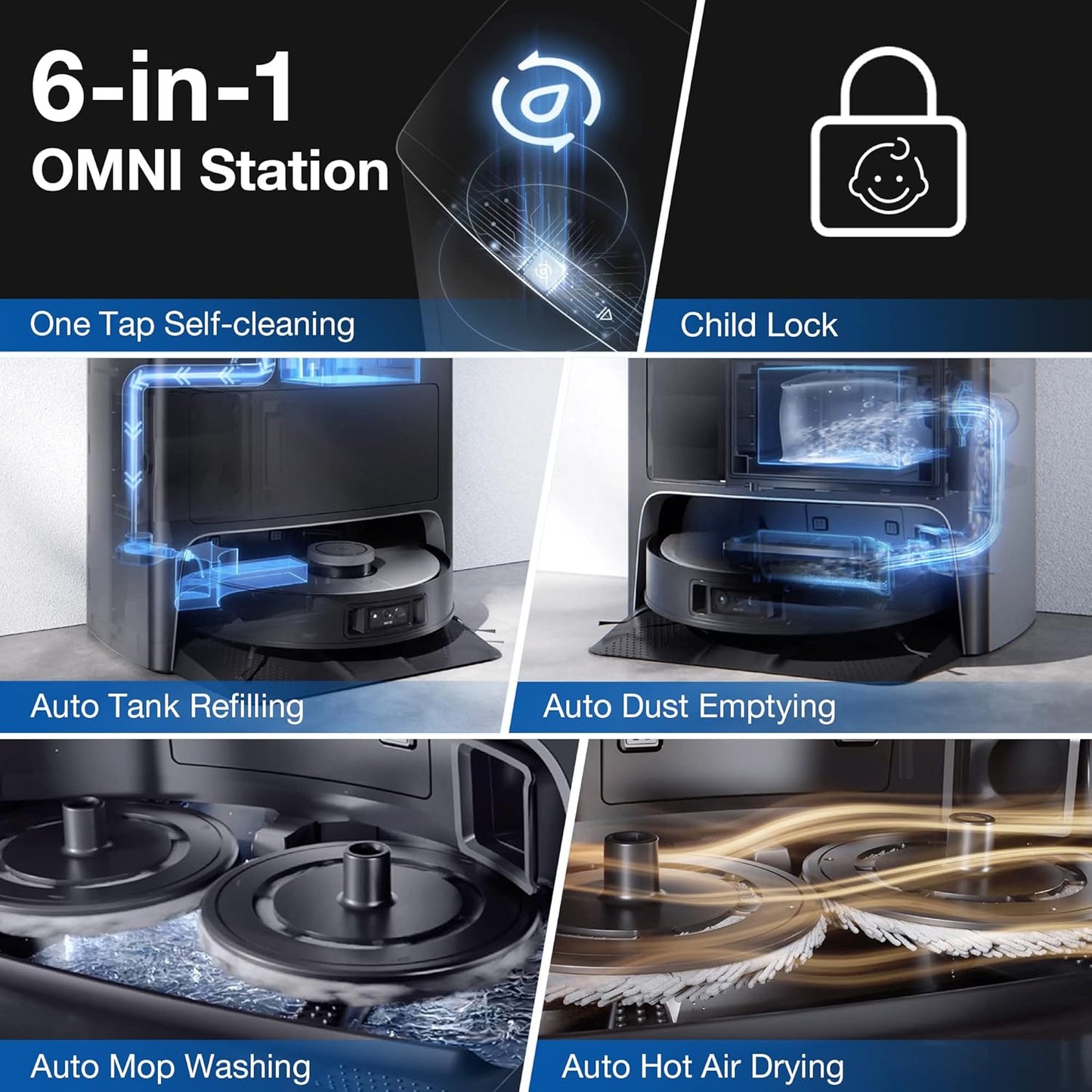 ECOVACS DEEBOT X1 OMNI All-in-One Robot Vacuum & Mop