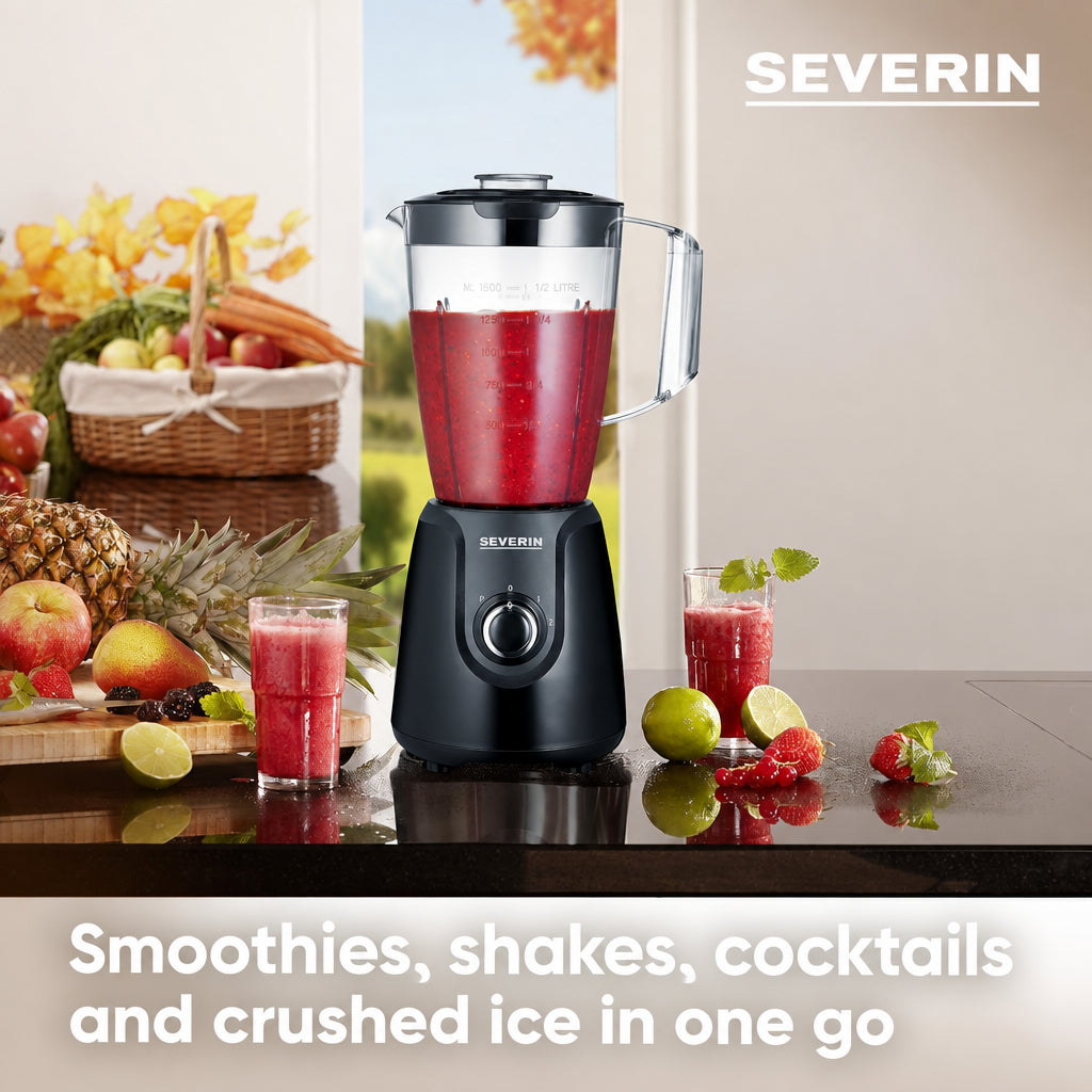 Severin SM 3707 Blender 1.5L Black 600W