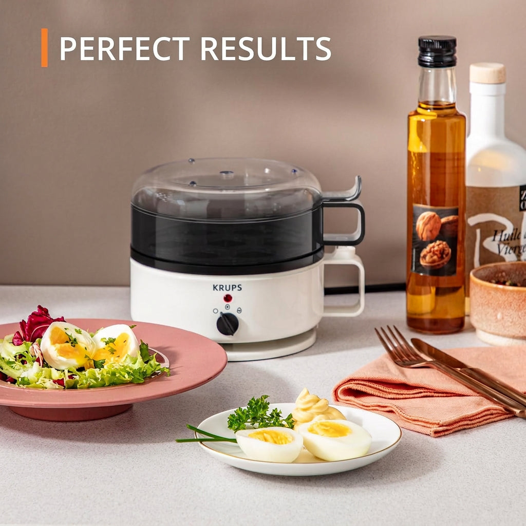 KRUPS Ovomat Super EG2301 Egg Cooker White and Black