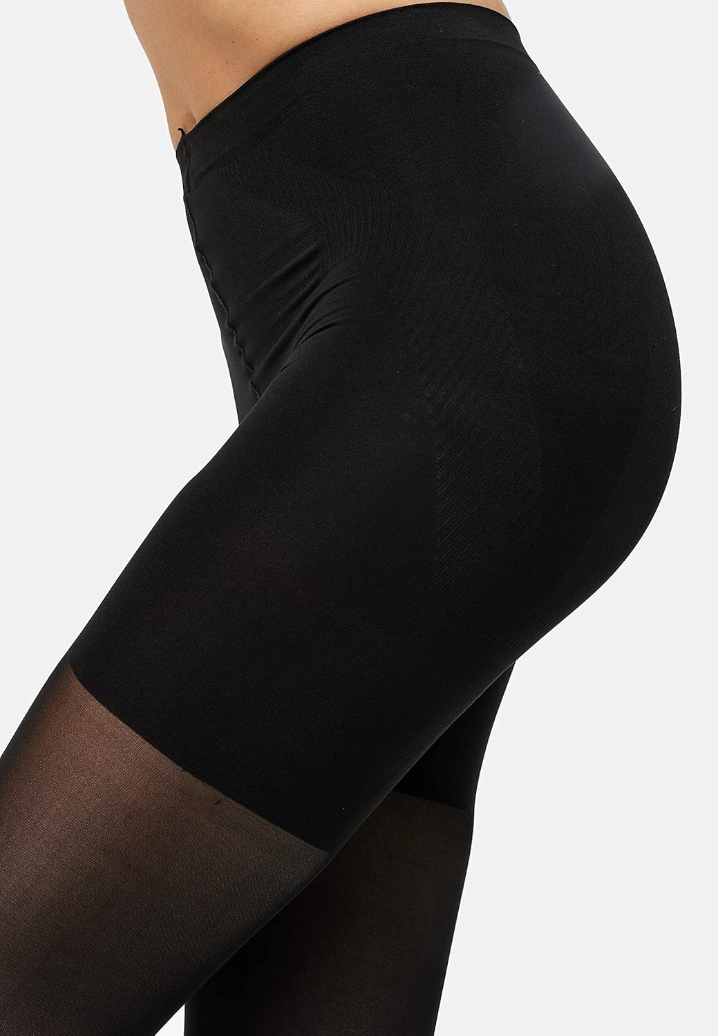 Nur Die Women's Shaping Tights 60 Denier Black Size 9.5