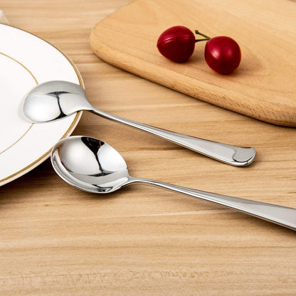 IMEEA Stainless Steel Dessert Spoons 4 Pack 6 Inch