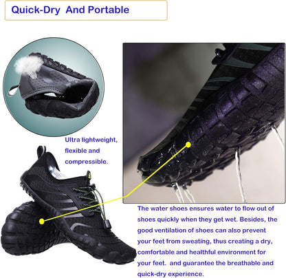 Unisex Quick Dry Aqua Barefoot Water Shoes for Swim Beach Outdoor Sports