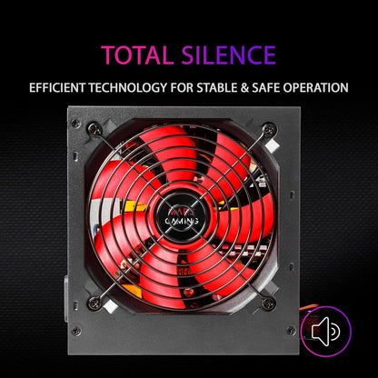 Mars Gaming MPII550 550W ATX Power Supply – 85+ Efficient Fan