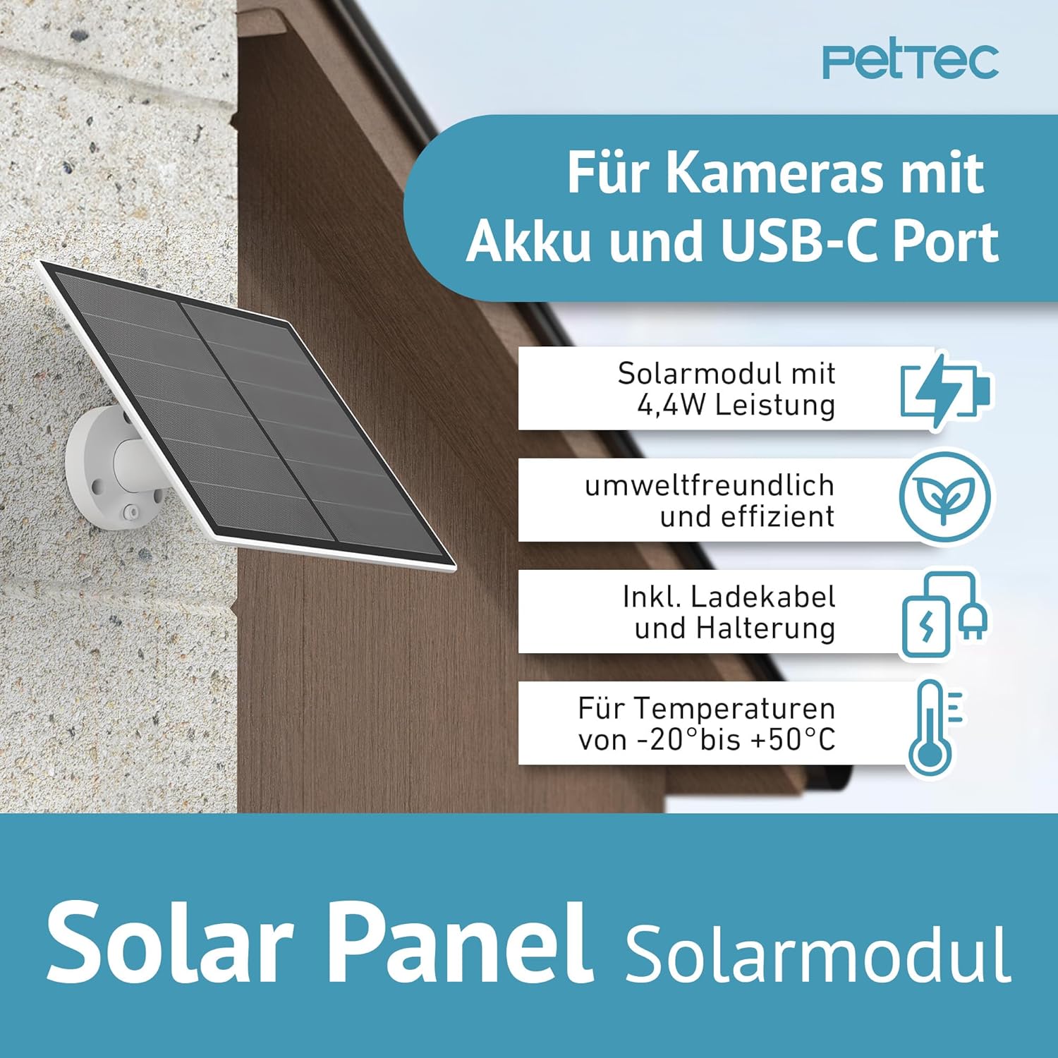 Solar Pet Cam Charging Panel