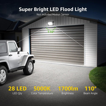 Lepro 20W LED Superhell Waterproof Floodlight 1700lm Outdoor Spotlight