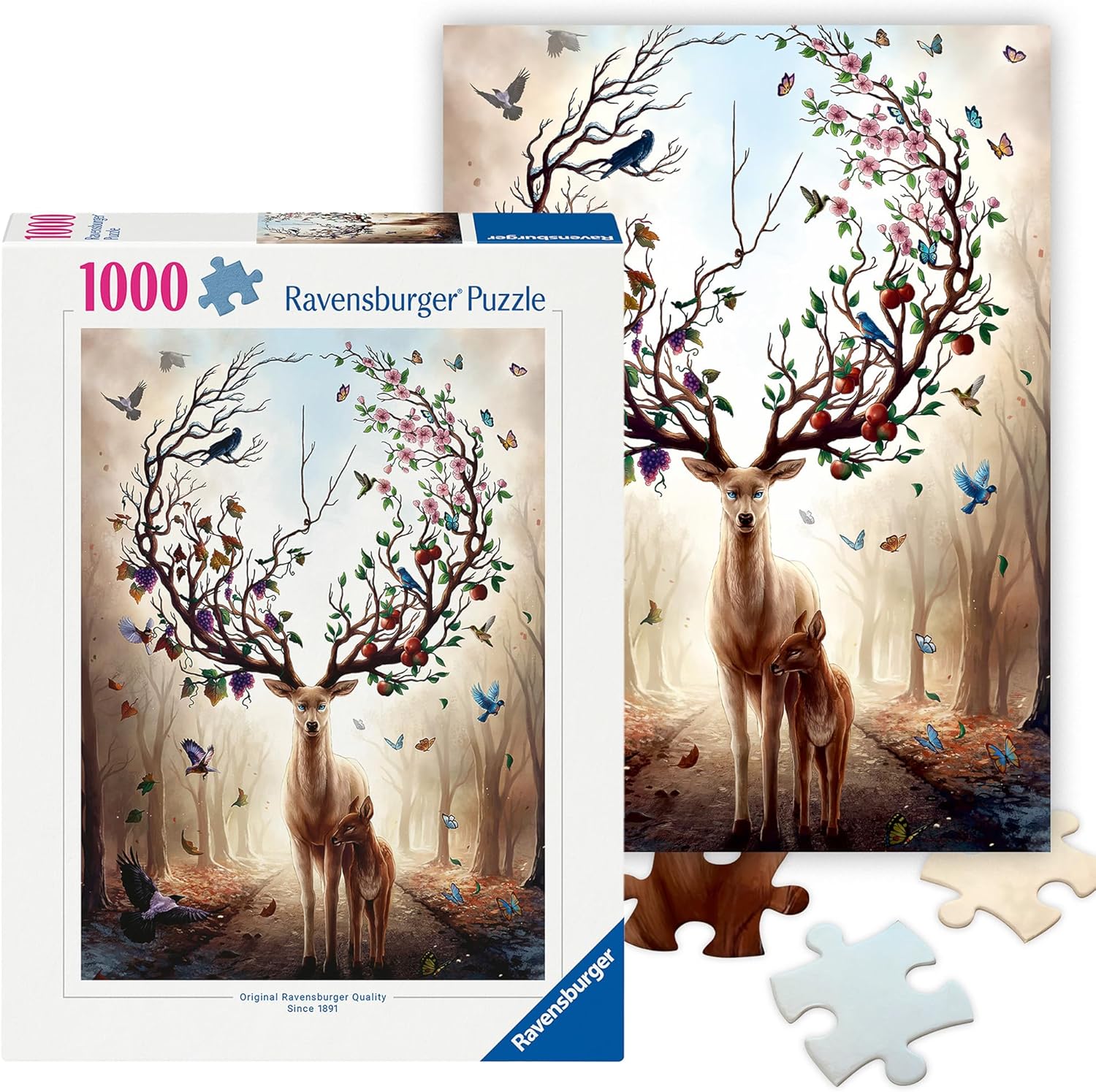 Ravensburger Fantasy Deer Mythical 1000-Piece Premium Jigsaw Puzzle