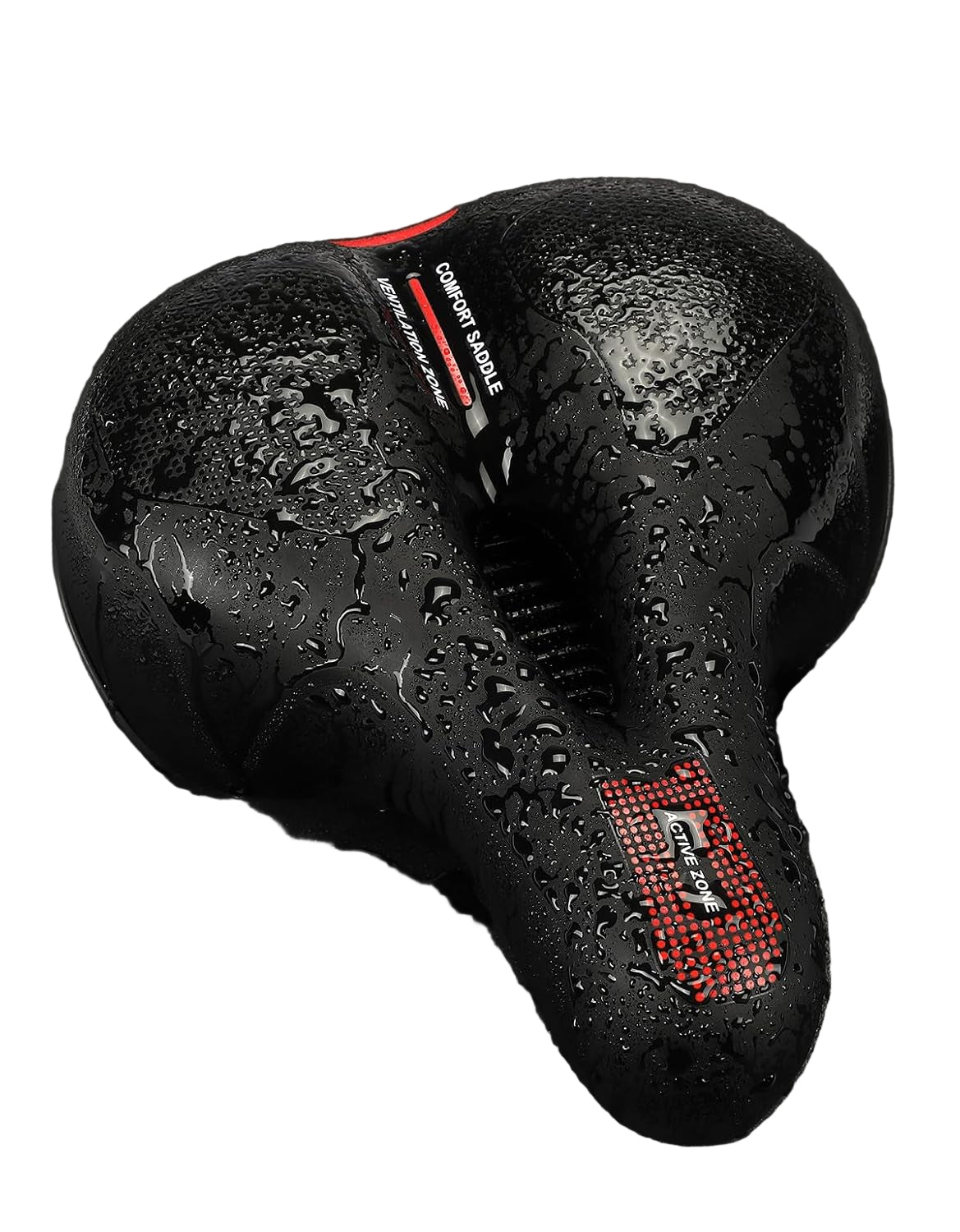 KEMIMOTO Pro‑Level Anti‑Vibration Bicycle Saddle with LED Tail Light