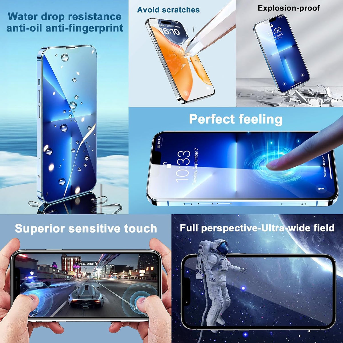 EFAITHFIX OLED Screen Replacement for iPhone 14 Plus