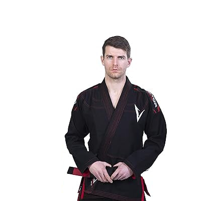 Vector Men's BJJ Gi with Bonus White Belt & Durable Ripstop Pants