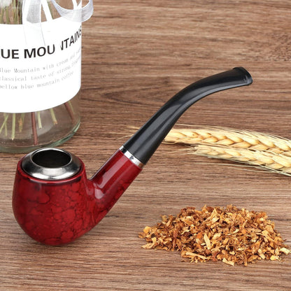 Scotte Captain Pipe: Classic Red Tobacco Pipe with Smooth Finish - Gomix Brands Outlet