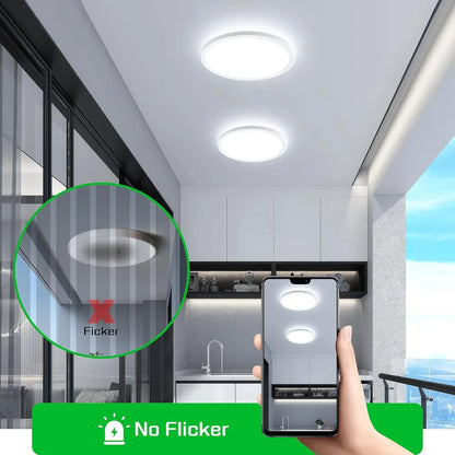 OTREN Ultra-Thin 18W LED Ceiling Light, 21.8cm Round, Cold White - Gomix Brands Outlet