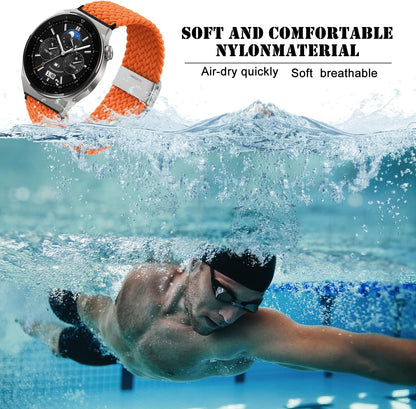 Niboow 22mm Braided Nylon Strap for Huawei Watch