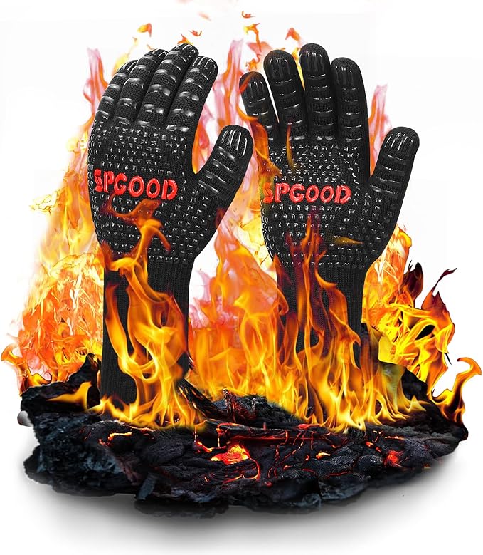 SSPGOOD High Quality BBQ Grill Gloves Oven Gloves fire