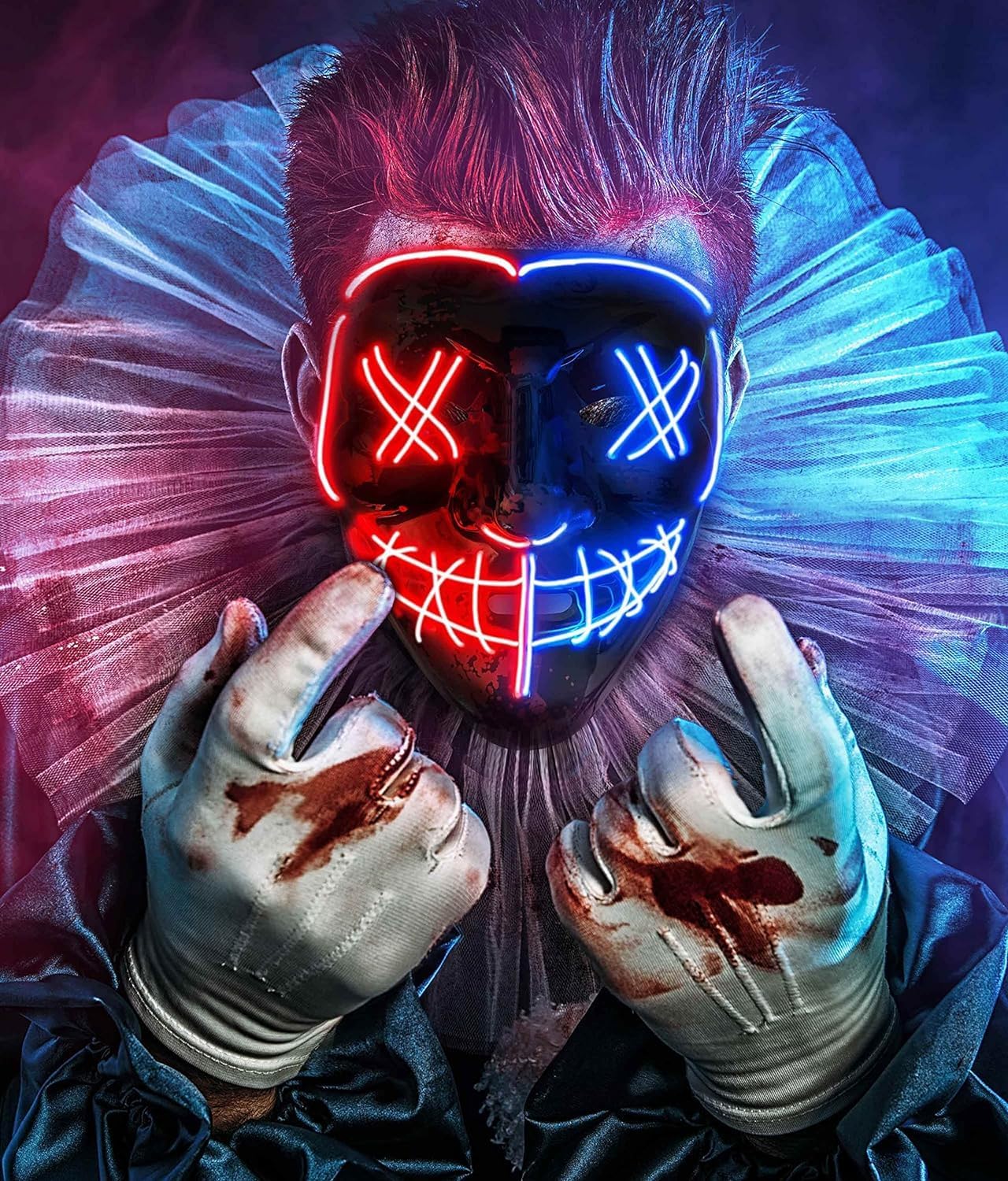 AnanBros Halloween LED Light Up Mask 3 Modes