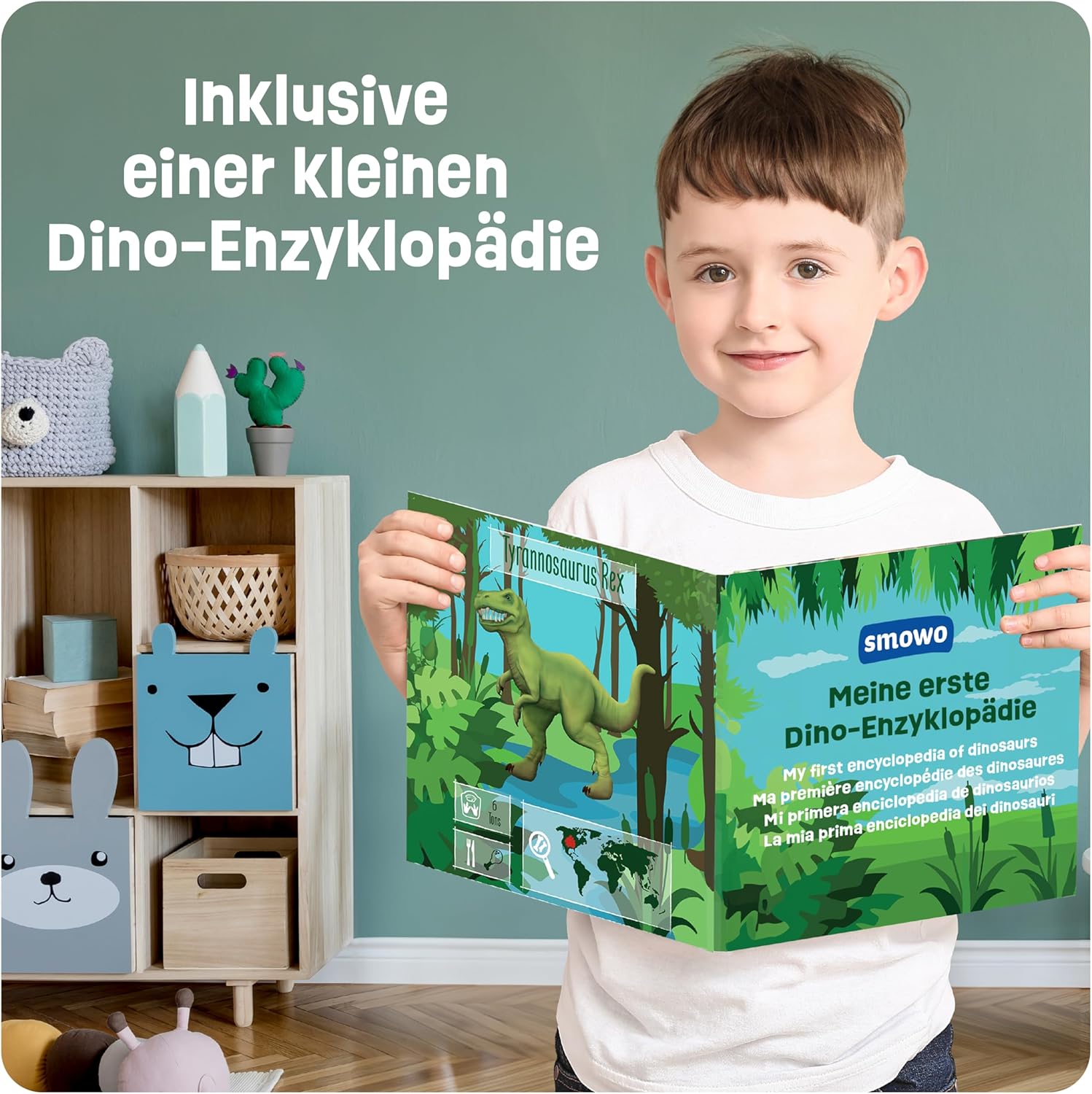 Smowo 10-Piece Dinosaur Plaster Casting & Painting Kit